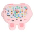 Magnetic Dot Drawing Board Bunny Shape Drawing Toy With Pen And Cards Kids Early Educational Toy Gift For Children. 