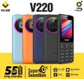 Villion V220 - 2.4 Inch Display - Dual Sim - 2500mAH battery - Rear Camera - Auto Call recording - Torch Light - PTA Approved - Audio & Video Player - 1 Year brand warranty. 
