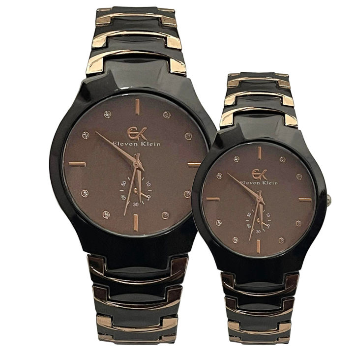 Pack of 2 Couple Watches For Men & Women