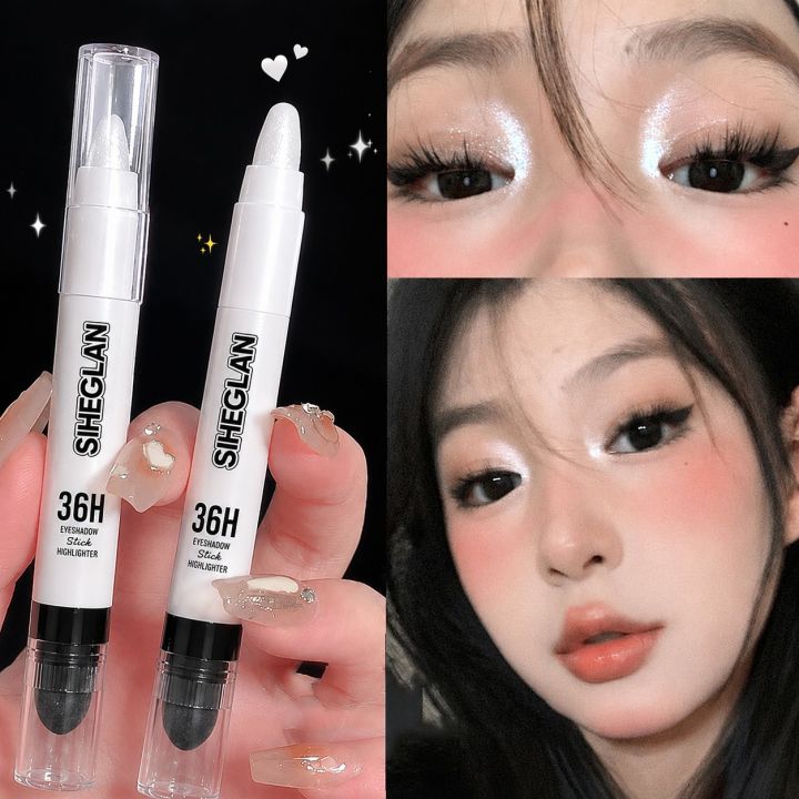ORGINAL%20KOREAN%20IMPORTED%20Silver%20Pearlescent%20Waterproof%20Highlighter%20Pen/%20Novice%20Long%20Lasting%20Flash%20Lying%20Silkworm%20Eye%20Shadow%20Makeup%20-%20Image%203