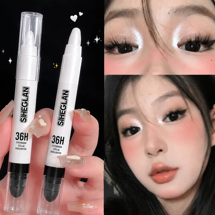 ORGINAL%20KOREAN%20IMPORTED%20Silver%20Pearlescent%20Waterproof%20Highlighter%20Pen/%20Novice%20Long%20Lasting%20Flash%20Lying%20Silkworm%20Eye%20Shadow%20Makeup%20-%20Image%203