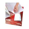 Pack of 10 - Self Adhesive Protective Book Label Cover Film. 