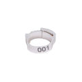 100PCS Plastic Numbered Poultry Chicken Leg Adjustable Foot Label Rings for Pigeon Duck Goose Identification Tools. 