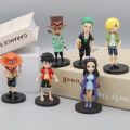 6pcs/set Anime One Piece Action Figure. 