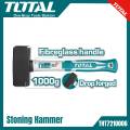 TOTAL 1000g Drop-forged Hammerhead Stoning Hammer with Unique Design Fiberglass Handle THT7210006. 