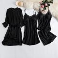Women Hot Laced Short Nighty Set For Women And Girls Padded Stretchable Lingerie Sexy Sleepwear For Ladies Premium Silk Fabric. 