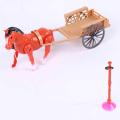 Robot Horse Toy Electronic Pony Pet Pulling Carriage Around Running Walking Electric Horse Toys For Kid Gifts Color Random. 