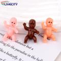 Small Plastic Baby Figurines 10 Pcs Mini Pvc Baby Figurines for Baby Shower Gift Party Decoration Reusable Smooth Ornaments Plastic Cake Decoration Baby Figurine. 