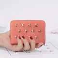 Mini Wallet for Girls - Coin Pouch and Card Holder - Small Purse with Golden Star Design. 