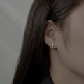 Trend Black Zircon Star Stud Earrings for Men Women Black Couple Personality  Earrings Party Accessories Jewelry. 