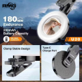 RMG TRADERS PLOKMA Ready Stock U20 Ring LED Selfie Mirror Clip HP Practical Clip-On Mirror for Selfies & Content Creation. 