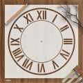 Roman Digits clock Reusable Stencil For wall Painting Art DIY Home Decor, Album Crafts and Canvas ID 426. 