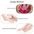MissBeauty 1 pair Silicone Elastic Moisturizing Foot Socks, Spa Massage Moisturizing Gel Socks for Dry Cracked Feet. 