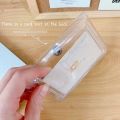 YOYO Fashion Cute Ins Modern Bling Shining Transparent Portable Coin Card Wallet Bag For Ladies Women Girl Student. 