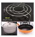 (PACK OF 02) Metal Degchi Stand - Pan Stand - Stainless Steel Pan Stand - Heat Resistant Hot Pot And Pan Stand (Round Shape) Good Quality.. 