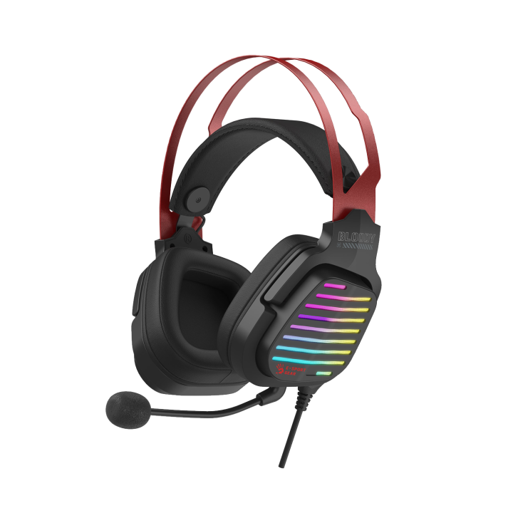 Bloody G560 7.1 Surround Sound RGB USB Gaming Headphone - Virtual 7.1 Surround Sound - RGB Flow Backlight - Noise Canceling Mic - USB - For PC, Laptop, PS4, PS5