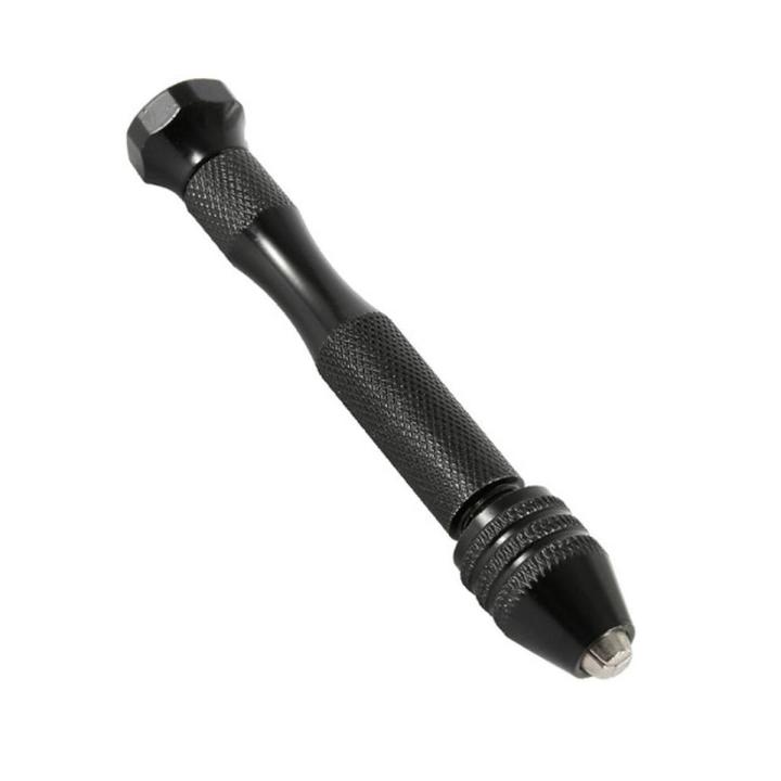 Mini Micro Aluminum Hand Drill With Keyless Chuck HSS Steel Twist Drill Bit for Woodworking