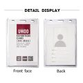 UHOO Large Size Acrylic Name Tag High Quality Transparent ID Card Holder Name Badge Holder. 