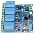 12V 4CH Remote Control Switch Bluetooth Relay Module for Android Mobile Motor LED Light DIY Electronic Kit. 