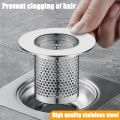 Stainless Steel Floor Drain Filter Toilet Leakage Net Anti-clogging Wash Basin Water Plug Home Kitchen Anti-odor Floor Drain 1Pcs. 