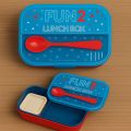 Fun2 LeakProof Lunch Box with 2 Compartments 1 Mini Box & Spoon (Random Color). 