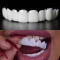 Perfect Smile Snap-On Veneers – Realistic Silicone Denture Covers for Upper & Lower Teeth. 