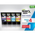 Gimix Men Face Wash (Pack Of 4) 100ml. 