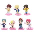 7 Pcs BTS Figures Model Mini Idol Doll Decorations Cake Decoration BTS Idol Figure Toys. 