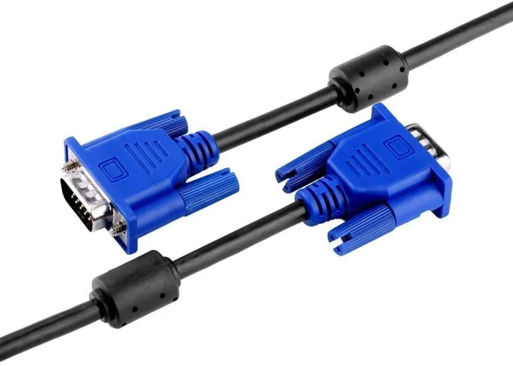 HD Male to Male VGA Cable 1.5 Meter, Support PC/Monitor/LCD/LED ...