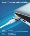 JSAUX USB C Female to USB A Male Charger Adapter Type C Power Converter Compatible for iPhone 13 12 11 Pro Max, Apple Watch Series 7, Samsung S20/S10/S9/S8 Grey. 