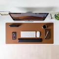 Desktop Matt 12x27 inches Large laptop pad | Desk Matt, Computer Table Protector Matt | Multi use Synthetic Leather Matt| Large Mousepad. 