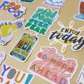 Motivational and Inspirational Positive Words Stickers 50 Pcs Pack - Waterproof Vinyl Decals for Scrapbooks Journals Laptops Water Bottles Mugs  Luggage Refrigerator. 