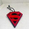 3D Super Man Logo Bike Car Hanging Pendent Accessories Car Rear Mirror & Bike Handle Hanging Pendent Decoration Accessories. 