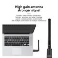 ALFA USB Wireless LAN Card with Antenna - Alfa Net Wifi Wireless-N USB Adapter Antenna Receiver Catcher - Soft AP Utility Super Fast 2.4 GHz 150 / 300 Mbps High Speed IEEE 802.11bgn Internet Dongle Network Card Windows Linux Computer Laptop PC wifi adater. 