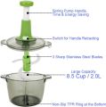 Manual Food Chopper, Express Hand Held Chopper, Large Cup, Chop & Cut Fruits, Vegetables, Herbs, Onions. 