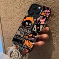 For Case Infinix HOT 50 Pro Plus Luxury Graffiti Flame Punk Shockproof. 