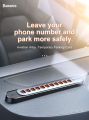 BASEUS Car Sliding Cover Temporary Parking Number Plate Card Phone Holder Rotatable Magnetic Adsorption Steady Car Parking Card. 