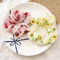 Women Fruit Print Hair Ties Scrunchies Girls Ponytail Hair Holder Rope Bands Fashion Cute Hair Accessories Rubber Bands Headwear. 