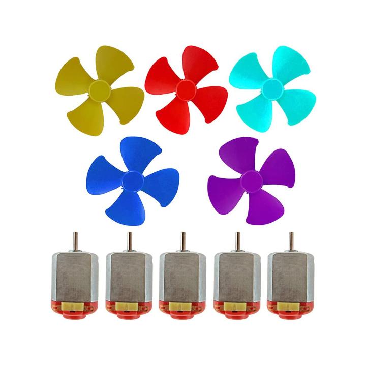 DC Motor Toy Fan with Propeller for Kids Electronic Science Project