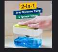 Soap Pump Dispenser and Sponge Holder for Kitchen Sink Dish Washing Soap dispenser. 