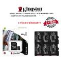 Memory Card Kingston 100% Original 32,64,128 GB microSD Canvas Select Memory Card with Adapter Best Price (5 Years Replacement Warranty). 