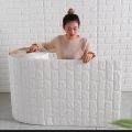 Pack of 3 Self-Adhesive 3D Foam Sheet For Brick Wall PE Foam Sheet Wall Sticker Brick Wall Sheet for Living Room Kitchen Bathroom. 