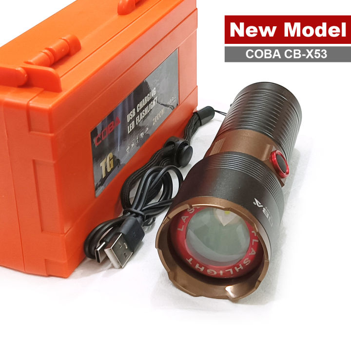 2KM range Aluminum Body Super Bright Flashlight XA-P801 Imported P80 Laser torch with Power bank