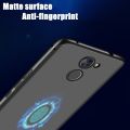 Lthmy for Huawei Y7 Prime 2017 TRT-L53 TRT-L21A Flexible Soft Matte Black Crystal Clear Phone Case Silicone Protective Back Cover. 