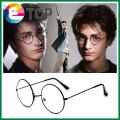 【ETOP】 Retro big round round glasses frame metal Korean frame mirror flat mirror trendy glasses frame. 