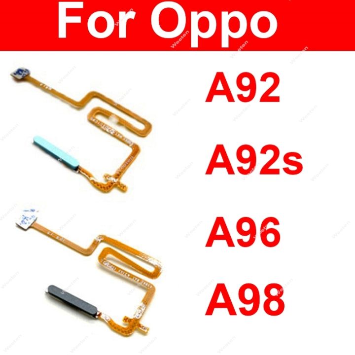 Fingerprint Sensor Flex Cable For OPPO A92 A92S A96 A98 4G 5G Side On OFF Power Buttons Touch Sensor FingerPrint Flex Ribbon