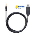 FreeSAT V8 Super Satellite Receiver Freesat IPTV Decoder Prolific USB RS232 to 3.5mm Gold Connector Update Upgrade Flash Cable. 