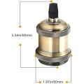 E27 Vintage Lamp Bulb Base For Pendant Light Holder Ceiling Chandelier 1M Cord Hanging Socket Lamp. 