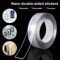 Tape Double Sided Nano Tape Washable Removable Transparent Waterproof Reusable Home Gadgets 1 Mtr. 