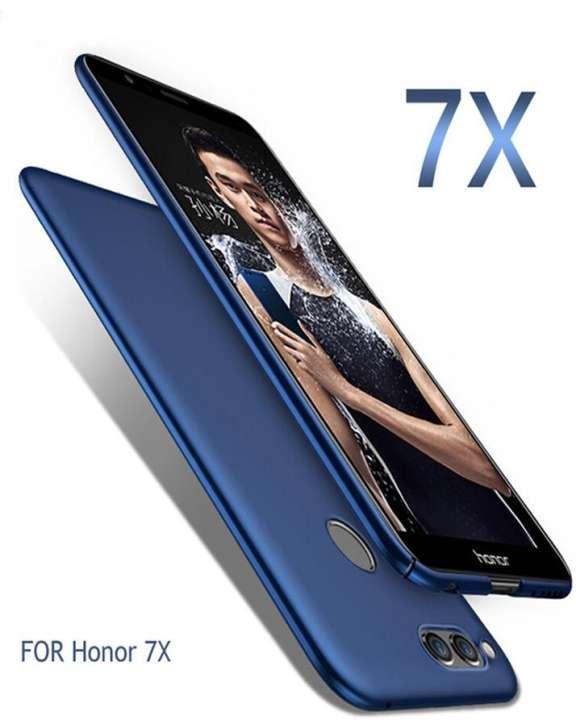 Huawei Honor 7X Back Cover Blue Protector Ultrathin Frosted Matte Soft Silicon